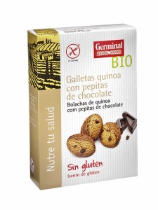 Galletas Quinoa Cacao Pepitas Chocolate Biológicas Sin Gluten 250 GR.